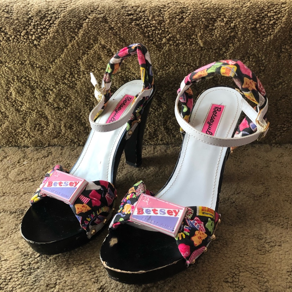 VINTAGE Betsy Johnson candy heels